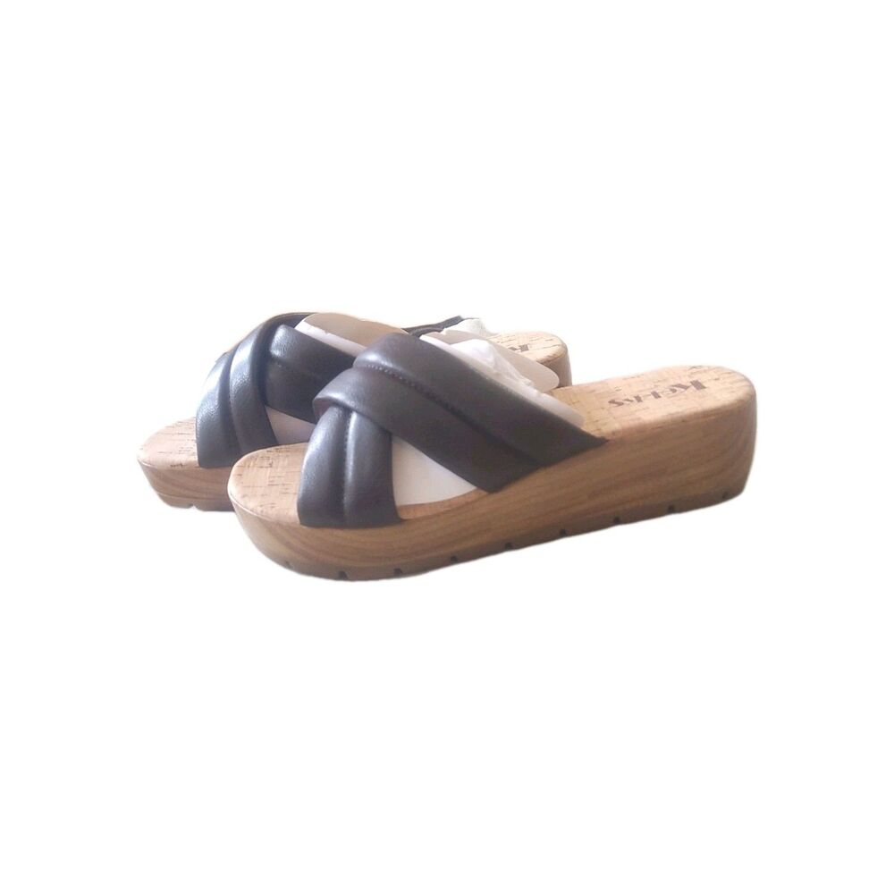KORKS FAITHE SANDAL WOMEN'S 11 MED Dark Brown Platform Slip-On